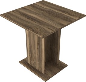 Τραπέζι Allos Megapap χρώμα καρυδί 75x75x77εκ.