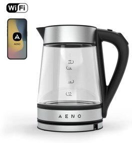 Βραστήρας AENO AEK0001S, 2200W, 1700 l, Γυάλινος, Wi-Fi, Strix, Μαύρο