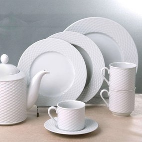 Σερβίτσιο Πιάτα Φαγητού Polo (Σετ 72Τμχ) 34.000.30 White Cryspo Trio 72 τμχ Porcelain