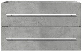 vidaXL Ντουλάπι Νιπτήρα Γκρι σκυροδέματος 80x38,5x48εκ Επεξεργασμένο Ξύλο
