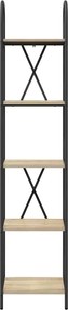 vidaXL Ράφι Βιβλίων Δρύς Sonoma 40 x 30 x 183 εκ Επεξεργασμένο ξύλο