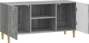 vidaXL Ντουλάπι TV 102 x 34,5 x 50 cm Γκρι Sonoma Επεξεργασμένο Ξύλο
