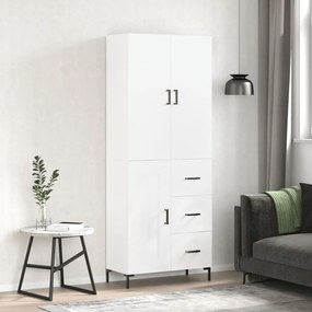 vidaXL Ντουλάπι Λευκό 69,5x34x180 εκ. από Επεξεργασμένο Ξύλο