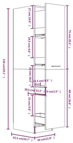 ΣΥΡΤΑΡΙΕΡΑ ΓΕΝΙΚΗΣ ΧΡΗΣΗΣ ΛΕΥΚΗ 30 X 42,5 X 150 ΕΚ. ΜΟΡΙΟΣΑΝΙΔΑ 804220