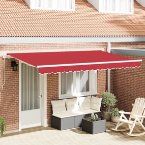 vidaXL Σκηνίτσα Αναδιπλούμενη Κόκκινο 400 x 200 cm
