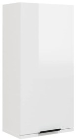 vidaXL Ντουλάπι Μπάνιου Επιτοίχιο Γυαλιστερό λευκό 32 x 20 x 67 εκ.