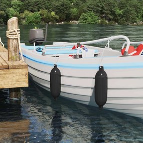 vidaXL Φτερά Σκαφών 2 τμχ. Ø 14 x 50 εκ Μαύρο PVC