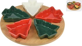 ΕΤΑΖΈΡΕΣ &amp; ΟΡΝΤΕΒΙΈΡΕΣ SERVING SET EH 6PCS XMAS TREE 278000980
