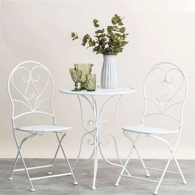 Σαλόνι Κήπου Byron (Σετ 3Τμχ) 278-00-003 White Two Seater