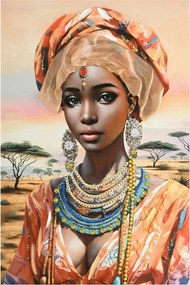 Πίνακας σε καμβά Zerbera I 3D Inart 80x3x120εκ