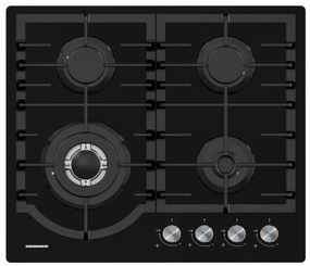 HEINNER HBH-M447IWFGBK Εστία Υγραερίου Αυτόνομη Μαύρο 59x51εκ.