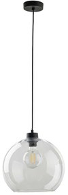 Φωτιστικό Οροφής Cubus 2076 Φ30x175cm 1xE27 15W Black-Clear TK Lighting
