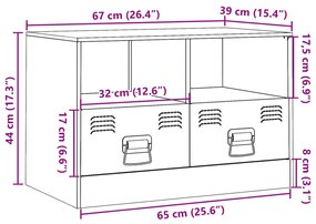 ΈΠΙΠΛΟ ΤΗΛΕΟΡΑΣΗΣ ΜΑΥΡΟ 67X39X44 ΕΚ. ΑΠΟ ΧΑΛΥΒΑ 841739