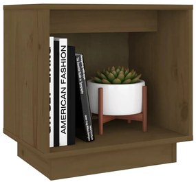 vidaXL Κομοδίνο Καφέ Μελί 40 x 30 x 40 εκ. από Μασίφ Ξύλο Πεύκου