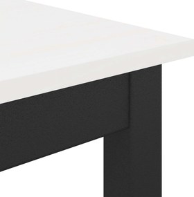 vidaXL Τραπεζαρία Λευκό 200 x 100 x 75 cm Στερεά ξυλεία πεύκου