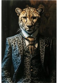 Πίνακας Γυάλινος Mister Leo Πολύχρωμος 100x0.4x150εκ. - Πολύχρωμο