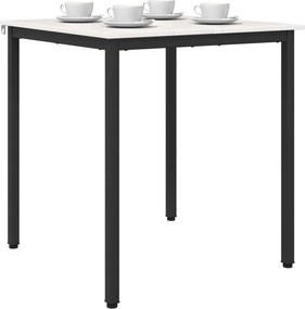 vidaXL Τραπεζαρία Λευκό 70 x 70 x 75 cm Στερεά ξυλεία πεύκου