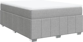 vidaXL Κρεβάτι Boxspring με Στρώμα Αν. Πράσινο 160x200εκ Υφασμάτινο