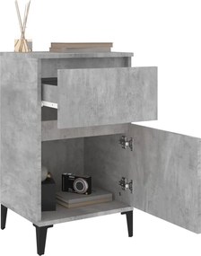vidaXL Κομοδίνο Γκρι Σκυροδέματος 40x35x70 εκ.
