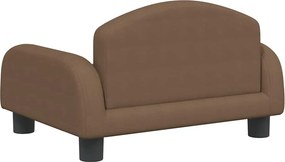 vidaXL Καναπές Παιδικός Καφέ 50x40x30 εκ. από Ύφασμα