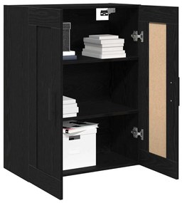 vidaXL Τοίχου Ντουλάπα Μαύρη Δρυς 69,5x34x90 εκ. Επεξεργασμένο Ξύλο