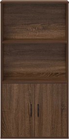 vidaXL Βιβλιοθήκη Καφέ Δρυς 60x24x120 εκ. από Επεξεργασμένο Ξύλο