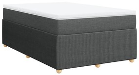 ΚΡΕΒΑΤΙ BOXSPRING ΜΕ ΣΤΡΩΜΑ ΣΚΟΥΡΟ ΓΚΡΙ 120X200 ΕΚ. ΥΦΑΣΜΑΤΙΝΟ 3285561