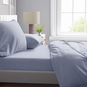 Παπλωματοθήκη Μελανζέ 04 Sky Blue DimCol Single Cotton-Polyester