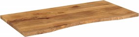 vidaXL Επιφάνεια Γραφείου Καμπύλη 120x60x2,5 εκ Μασίφ Ακατ. Μάνγκο