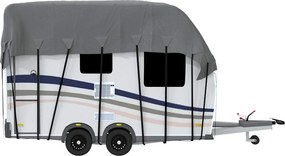 vidaXL Κάλυψη οροφής τροχόσπιτου Γκρι 500x300 cm Μη υφασμένο ύφασμα