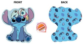 Μαξιλάρι Διακοσμητικό Παιδικό 3D (Με Γέμιση) Disney Home Stitch 679 20cm Sky Blue DimCol 20cm Velboa