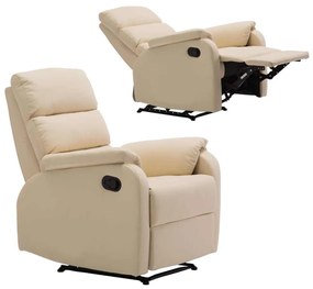 Πολυθρόνα COMFORT Relax Pu Μπεζ 79x97x101cm