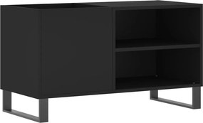 vidaXL Δισκοθήκη Μαύρη 85 x 38 x 48 εκ. από Επεξεργασμένο Ξύλο