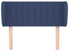 Κεφαλάρι με Πτερύγια Μπλε 93x23x78/88 εκ. Υφασμάτινο 3117370