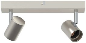 vidaXL Σποτ οροφής Βουρτσισμένο νικέλιο 26 x 6.5 x 11.5 εκ Ατσάλι