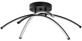 Φωτιστικό Οροφής - Πλαφονιέρα Ledbanana 119FRS1553 57x57x20cm Led 28W 3000K Black Opviq
