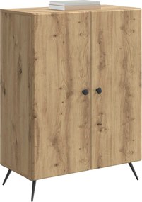 vidaXL Πλαϊνό γραφείο Artisan Δρυς 66 x 34,5 x 90 εκ