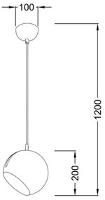 Φωτιστικό οροφής Vela-Χρώμιο