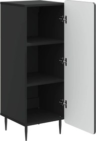 vidaXL Πλαϊνό γραφείο Μαύρο 34,5 x 33 x 92 εκ. Επεξεργασμένο Ξύλο
