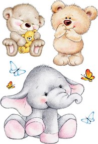 Cute Animals αυτοκόλλητα τοίχου XL (18304)