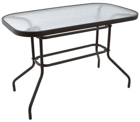 Τραπέζι Adam HM5020.02 110x60x71cm Μεταλλικό Brown