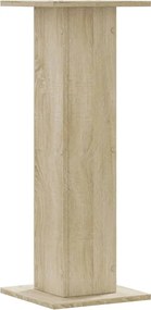 vidaXL Βάσεις Φυτών 2 Τεμ. Sonoma Δρυς 30x30x80 εκ. Επεξεργασμένο Ξύλο
