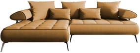 Γωνιακός καναπές Solido Mini-Moustardi-Αριστερή