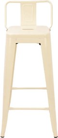 Σκαμπό μεταλλικό Nextdeco Loft κρεμ ματ Υ95εx43x44εκ