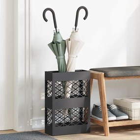 vidaXL Σχέδιο &amp; βάση αποθήκευσης Μαύρο 28 x 12 x 41 εκ Ατσάλι