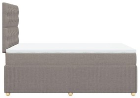 ΚΡΕΒΑΤΙ BOXSPRING ΜΕ ΣΤΡΩΜΑ TAUPE 120X190 ΕΚ. ΥΦΑΣΜΑΤΙΝΟ 3292006