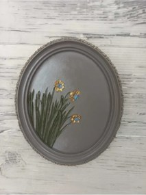 Stewehome οβάλ διακοσμητικό τοίχου από πέτρα 21x17 cm