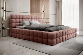 Επενδυμένο κρεβάτι Dagmar-Roz-140 x 200