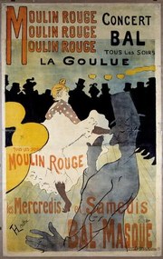 Αναπαραγωγή Poster for the red mill, Toulouse-Lautrec, Henri de