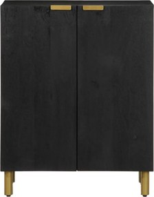 vidaXL Μπουφές Μαύρος 60x33x75 εκ. από Επεξεργασμένο Ξύλο